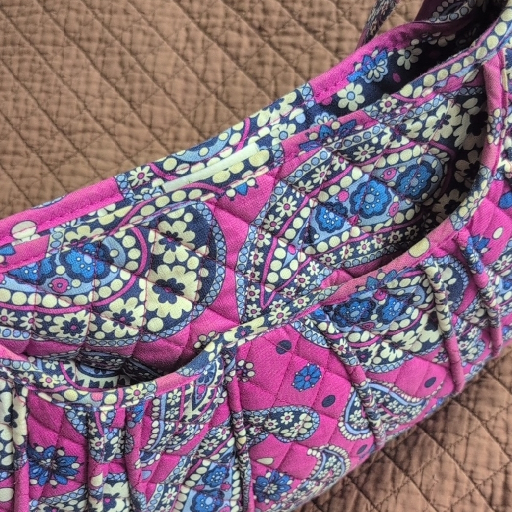 Vera Bradley Pink and Blue Paisley Shoulder Bags - Picture 3 of 9